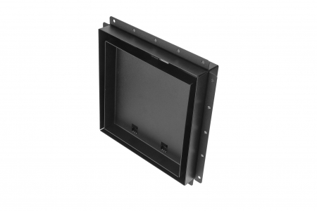 Решетка скрытого монтажа FoZa ПОД ПЛИТКУ 237х237 с вентилятором 125СНК, обратный клапан, таймер+датчик влажности, черная, d125мм